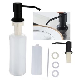 Dispenser Pia Embutir Detergente Sabao Liquido Lavabo Bancada Cuba Torneira Limpeza Cozinha - 1