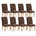 Ver imagem 2 de Conjunto 8 Cadeiras para Sala de Jantar Lyra