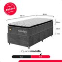 Ver imagem 4 de Cama Box Baú Solteiro + Colchão Comfort Class Pillow Top Cinza/suede Cinza