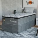 Ver imagem 7 de Cama Box Baú Solteiro + Colchão Comfort Class Pillow Top Cinza/suede Cinza