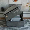 Ver imagem 6 de Cama Box Baú Solteiro + Colchão Comfort Class Pillow Top Cinza/suede Cinza