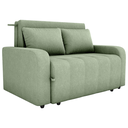 Ver imagem 2 de Sofa Cama 2 Lugares 138 Cm Amora Tecido Boucle F494 Oliva Milani Store