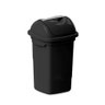 Lixeira Basculante 30 Litros Preta Plasvale - 1