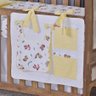 Porta Treco e Fralda Organizador Quarto de Bebê Menino Menina 1 Peça com Laço:raposa Amarelo - 1