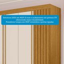 Ver mais imagens de Guarda-roupa Casal Eliza 6 Portas Ripadas 6 Gavetas 100% Mdf Flex Cinamomo/off White - Acp Móveis