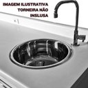 Ver imagem 5 de Ideal para Móveis Médicos e Hospitalares - Cuba Inox Redonda 30x15
