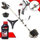 Ver imagem 1 de Roçadeira Robusta Kawashima Kw43le 43cc 1,7hp À Gasolina 2t C/ Faca 3 Pontas + Óleo Toyama