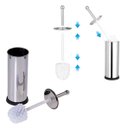 Ver imagem 2 de Escova Sanitária para Banheiro Aço Inox Vaso Limpeza Ud974