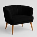 Ver imagem 5 de Poltrona para Salão de Beleza Cliente Pés em Madeira Natural Estrutura Reforçada Suporta 120 Kg