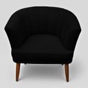 Ver imagem 6 de Poltrona Moderna Tecido Veludo para Sala de Espera Pés Palito Resistente