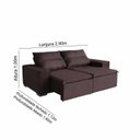 Ver imagem 2 de Sofá Paris 6 Lugares 2,90cm Retrátil e Reclinável - de Casa Décor e Estofados.