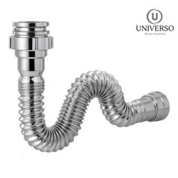 Sifão Sanfonado + Engate Flexível 40cm + Válvula Lavatório Cor Válvula Abs - 11
