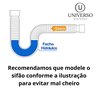 Sifão Sanfonado + Engate Flexível 40cm + Válvula Lavatório Cor Válvula Abs - 3