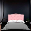 Ver imagem 6 de Cabeceira Casal Queen Size Estofada para Cama Box Maitê Veludo Cor Rosa Bebe