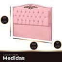 Ver imagem 4 de Cabeceira Casal Queen Size Estofada para Cama Box Maitê Veludo Cor Rosa Bebe