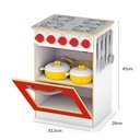 Ver imagem 5 de Fogao Infantil Madeira Forno Grande Cozinha Brinquedo MDF Super Chef Kit Completo Panelas Talheres C