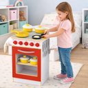 Ver imagem 7 de Fogao Infantil Madeira Forno Grande Cozinha Brinquedo MDF Super Chef Kit Completo Panelas Talheres C