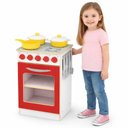 Ver imagem 6 de Fogao Infantil Madeira Forno Grande Cozinha Brinquedo MDF Super Chef Kit Completo Panelas Talheres C