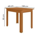Ver imagem 3 de Mesa de Jantar Retangular 108cm sem Cadeiras 4 Lugares Bellagio Poliman Móveis