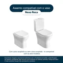 Ver imagem 4 de Assento Sanitário em MDF Nexo Branco para bacia Roca