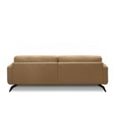 Ver imagem 6 de Sofá Decorativo Thalia 3 Lugares Sala de Estar 210cm Pés em Aço Couro Nude G88 - Gran Belo