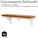 Ver imagem 5 de 4 Suportes de Parede Mãos Francesa para Prateleira Aço Triangular Moderno Decoração Organização