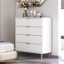 Ver imagem 3 de Berço Multifuncio 3x1+ Cômoda Ditália 4 Gavetas Bbi-51 Dm-239 Branco