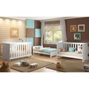 Ver imagem 2 de Berço Multifuncio 3x1+ Cômoda Ditália 4 Gavetas Bbi-51 Dm-239 Branco