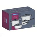 Ver imagem 6 de Jogo de Panelas Tramontina Solar Ceramic em Aço Inox Fundo Triplo com Revestimento Interno Cerâmico