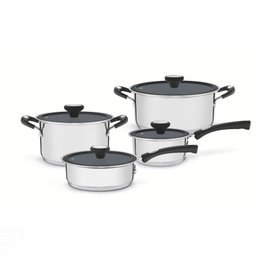 Jogo de Panelas Tramontina Solar Ceramic em Aço Inox Fundo Triplo com Revestimento Interno Cerâmico  - 1