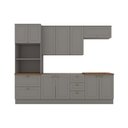 Ver imagem 4 de Cozinha Compacta 271,5cm 5 Peças 10 Portas 5 Gavetas Americana Henn