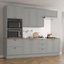 Ver imagem 1 de Cozinha Compacta 271,5cm 5 Peças 10 Portas 5 Gavetas Americana Henn