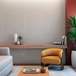 Piso 74x74cm Lorenzza Nature Crema Polido - 2