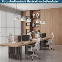 Ver imagem 5 de Cadeira Escritório Nr-17 Everest Presidente C- Braços Fratini Encosto Tela Gelo-cinza Base Rodí