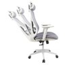 Cadeira Escritório Nr-17 Everest Presidente C- Braços Fratini Encosto Tela Gelo-cinza Base Rodí - 4