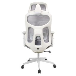 Cadeira Escritório Nr-17 Everest Presidente C- Braços Fratini Encosto Tela Gelo-cinza Base Rodí - 3