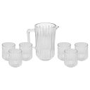 Ver imagem 3 de Conjunto 7 Peças Jarra com 6 Copos Cristal Bangkok 1,45l/300ml Wolff