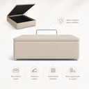 Ver imagem 4 de Base Bau para Cama de Casal 138x188 Physical Bege Ortobom