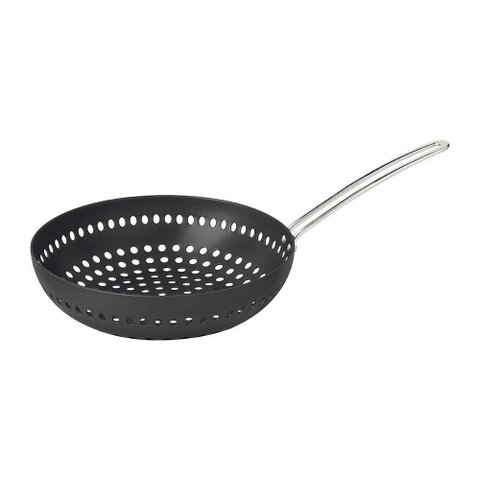 Grelha Wok Furada Churrasco em Alumínio Anodizado com Cabo 26 Cm Ø - Tramontina 20847026