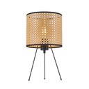 Ver imagem 2 de Luminária de Mesa Abajur Vime Sintético Rústico Artesanal