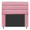 Ver imagem 1 de Cabeceira Estofada Turim 100CM Solteiro Suede Rosa Bebê - D A DECOR