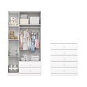 Ver imagem 3 de Quarto de Bebê Completo Bala de Menta 3 Portas 7 Gavetas Branco - Henn