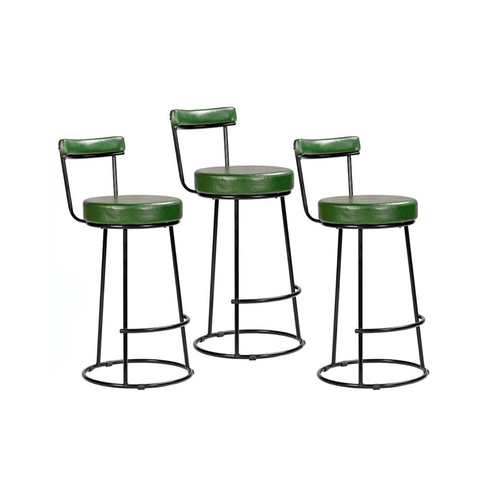 Banqueta Alta 70 Cm Miami Estrutura Metálica e Assento Couríssimo Area Gourmet Churrasqueira Salaone