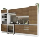 Ver imagem 3 de Armário de Cozinha Completa 100% MDF 330cm Rustic/Branco Acordes Madesa 02