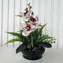 Ver imagem 2 de Decoração sala centro de mesa preto pequeno c/ Orquídea