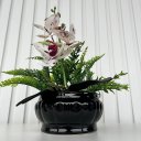 Ver imagem 3 de Decoração sala centro de mesa preto pequeno c/ Orquídea