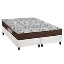 Ver imagem 1 de Cama Box Queen: Colchão Espuma D45 Ortobom /EP Fort Tech ISO 150 + Base CRC Courano White(158x198)