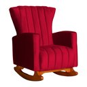 Ver imagem 2 de Kit 2 Poltrona Melinda Balanço Veludo Vermelho - Fm
