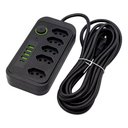 Ver imagem 1 de Filtro de Linha Multiuso B-max 5 Tomadas 5 Usb e Proteção