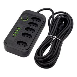 Filtro de Linha Multiuso B-max 5 Tomadas 5 Usb e Proteção - 1
